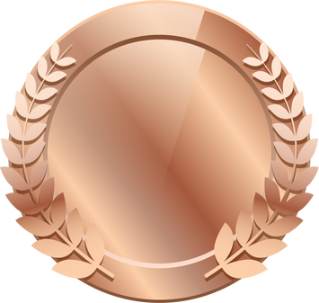 Bronze Medal Wreath Illustration