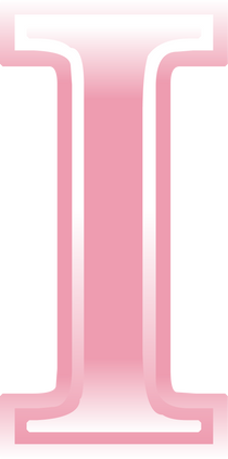 Pink Shiny Alphabet I