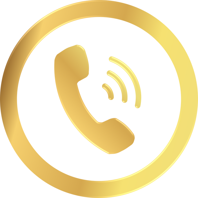 Gold Phone Icon