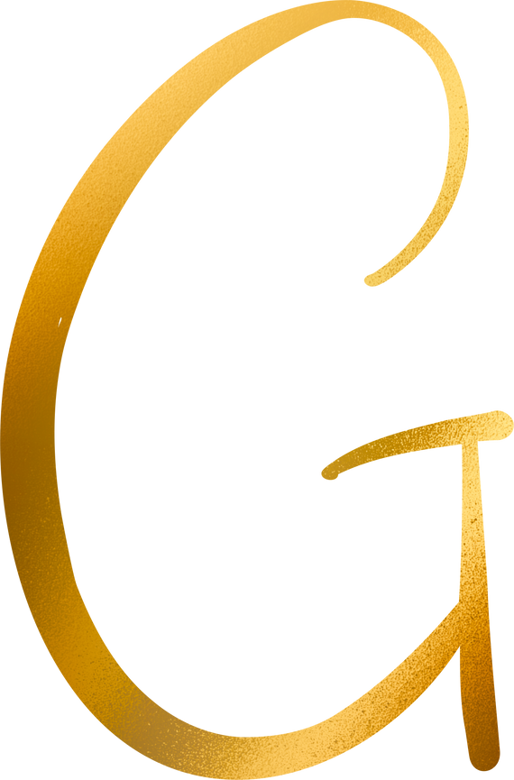 Gold Alphabet G